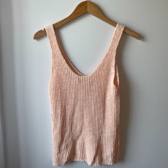 Madewell Monterey Sweater Tank in Lucid Pink - Picture 4 of 6